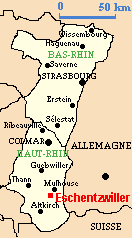 Carte d'Alsace