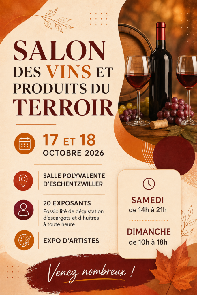 Le salon des vins est de retour à Eschentzwiller
